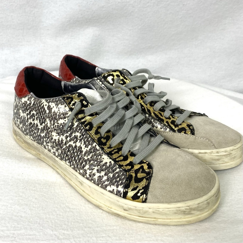 P448 John Snake Womens EU 38 US 7.5 Surf Shoes Low Top Beach Skate Cali Sneakers - Picture 3 of 7
